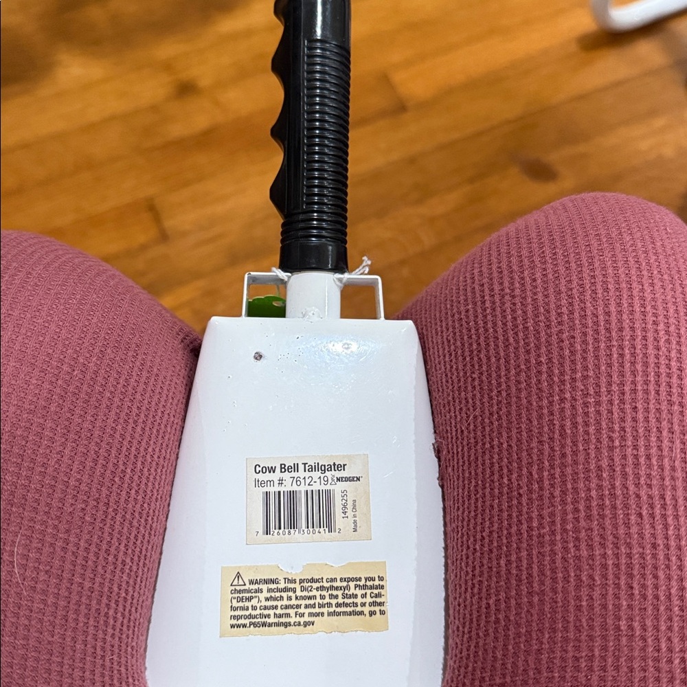 White and Black Cowbell - Picture 3 of 3